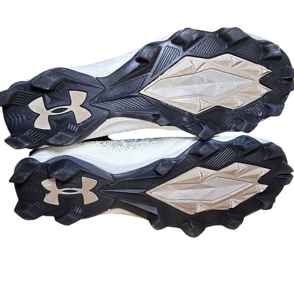 Under Armour Mens Spotlight Fran Rm 2.0 Wd Football Cleats Black White Size 10 - Picture 6 of 8